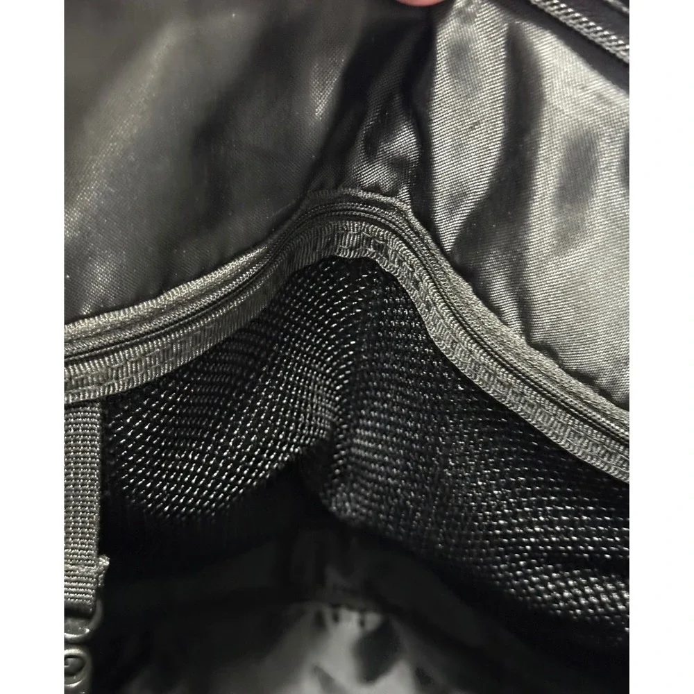 Adidas Originals Pebbled Leather Commuter Backpack Tote Black Trefoil Logo Bag